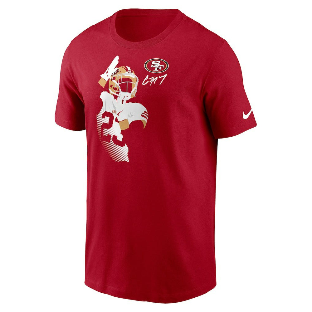 Nike Christian McCaffrey San Francisco 49ers Player Graphic T-Shirt Scarlet