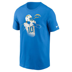 Nike Justin Herbert Los Angeles Chargers Player Graphic T-Shirt Powder Blue