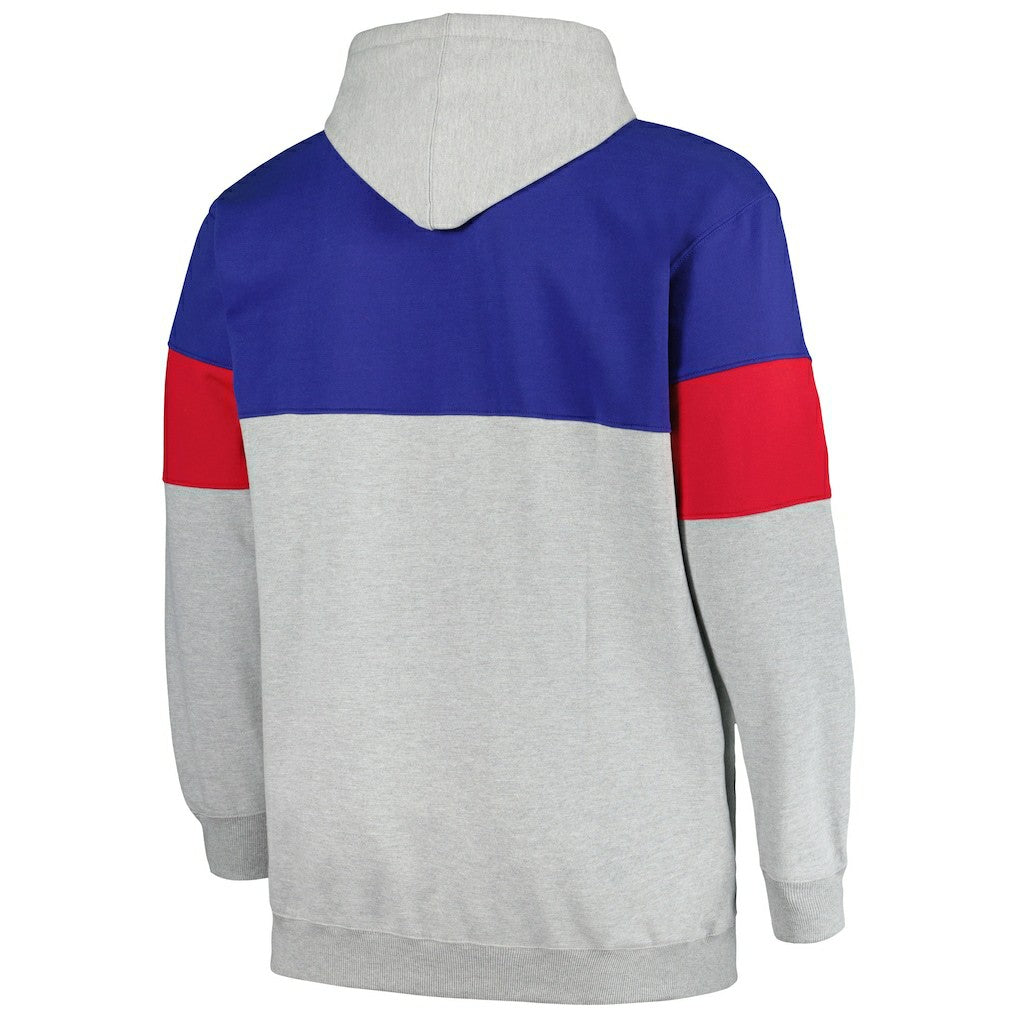 Philadelphia 76ers Big & Tall Pullover Hoodie Royal/Red | Fanatics