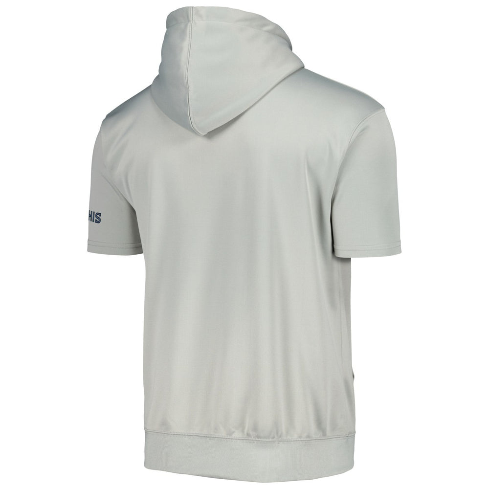 Memphis Grizzlies Short Sleeve Pullover Hoodie Silver/Light Blue | Fanatics