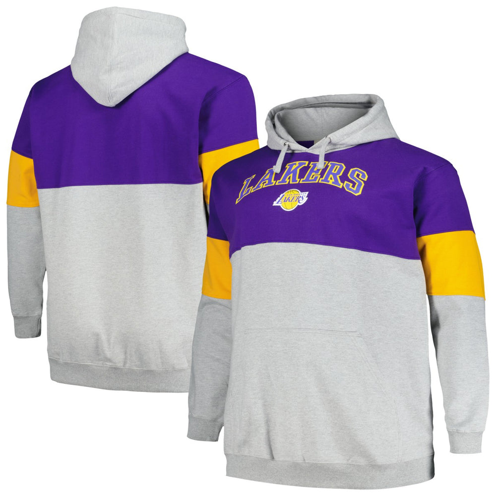 Los Angeles Lakers Big & Tall Pullover Hoodie Purple/Gold | Fanatics