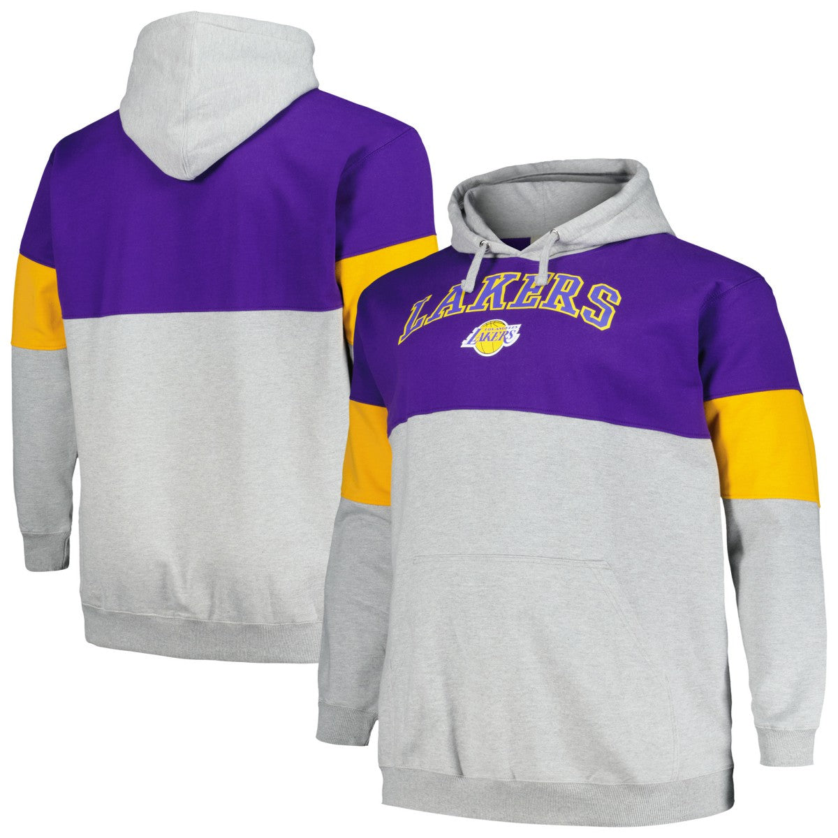 Los Angeles Lakers Big & Tall Pullover Hoodie Purple/Gold | Fanatics