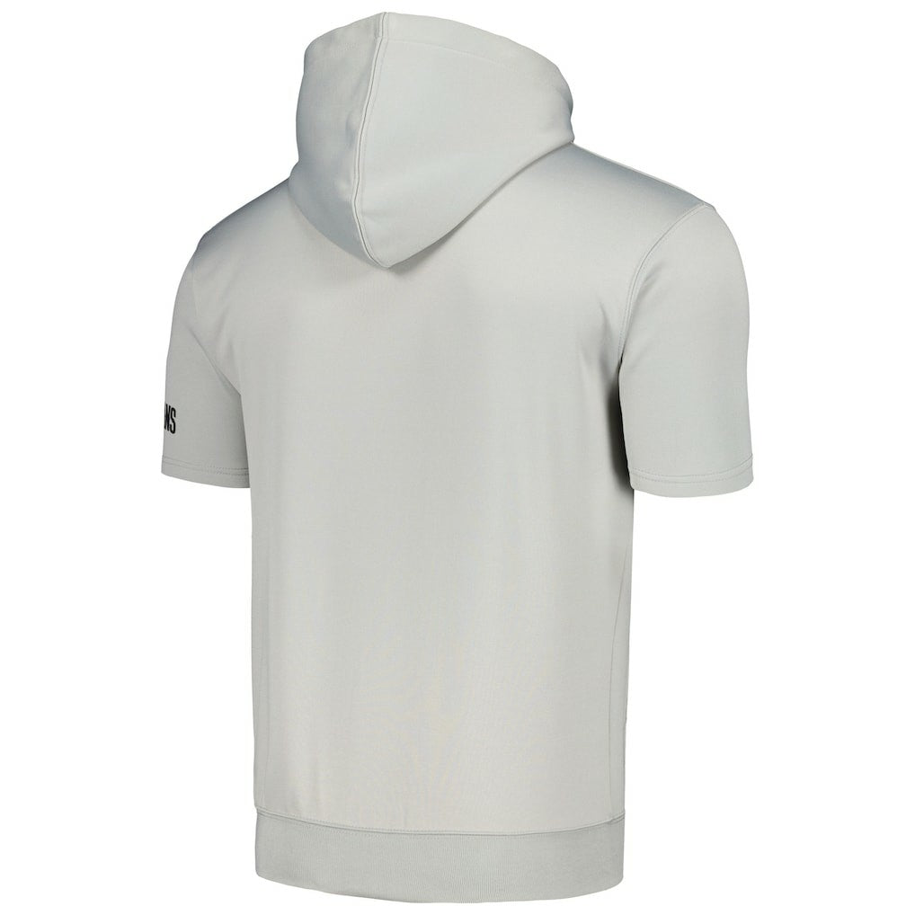New Orleans Pelicans Short Sleeve Pullover Hoodie Silver/Red | Fanatics for sale