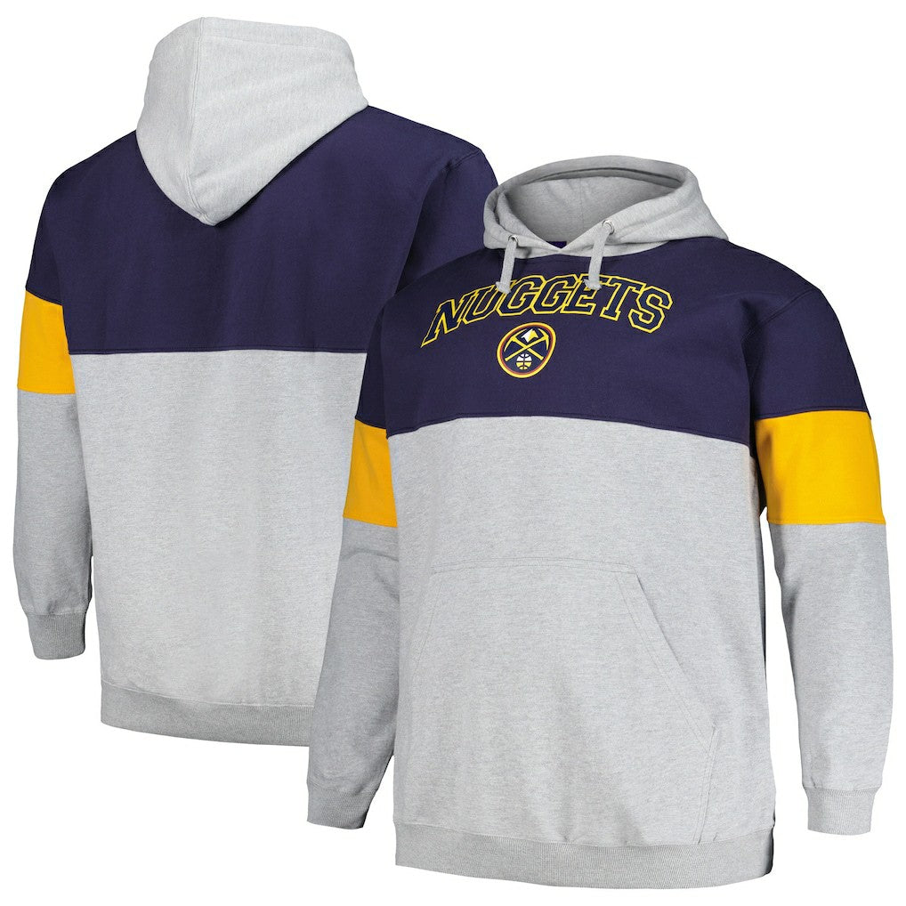 Denver Nuggets Big & Tall Pullover Hoodie for sale Navy/Gold | Fanatics outlet