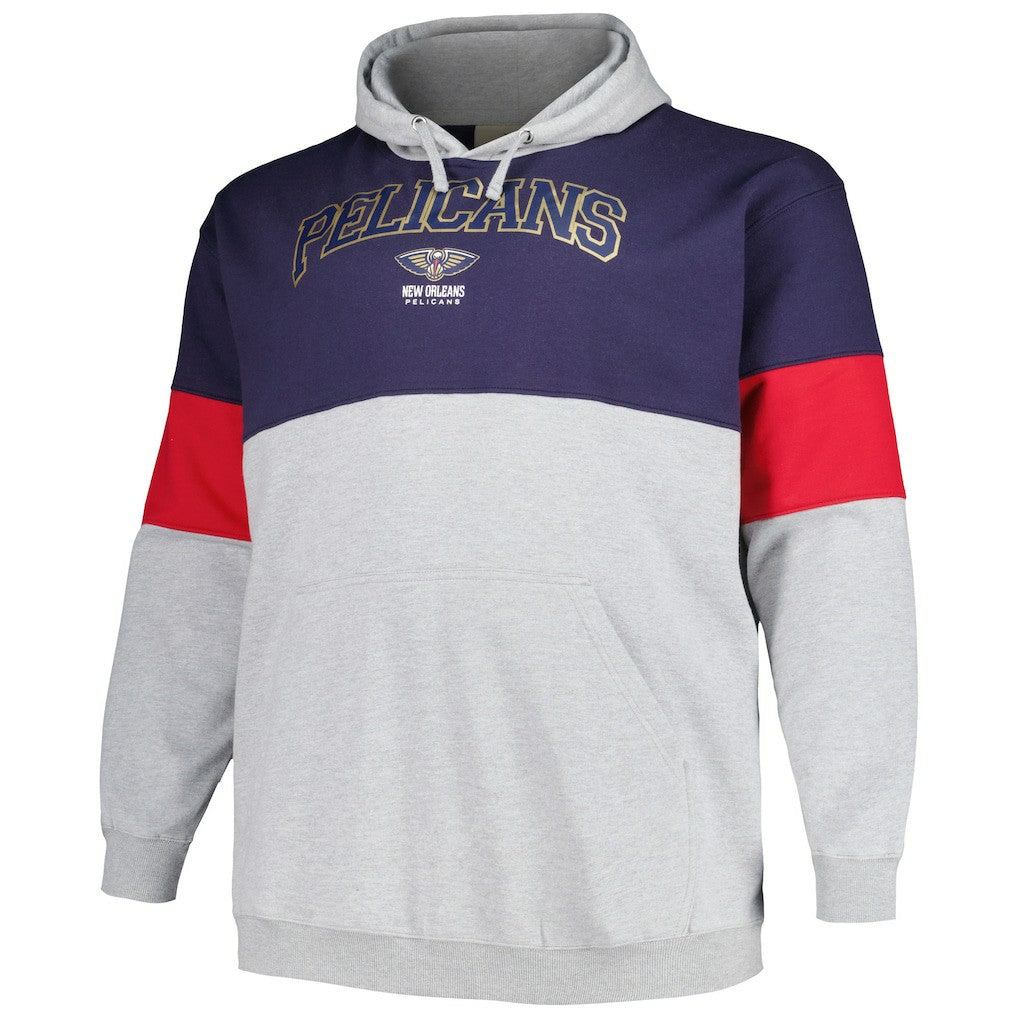 New Orleans Pelicans Big & Tall Pullover Hoodie Navy/Red | Fanatics outlet