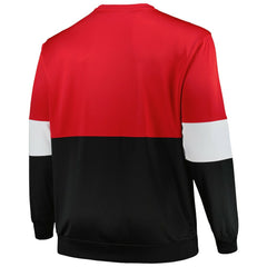 Chicago Bulls Big & Tall Split Pullover Sweatshirt for sale Red/Black | Fanatics Lifestyle