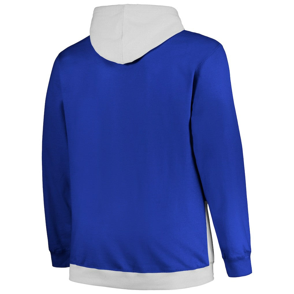 Philadelphia 76ers Big & Tall Primary Arctic Pullover Hoodie Royal/Silver | Fanatics US