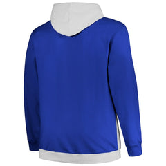 Philadelphia 76ers Big & Tall Primary Arctic Pullover Hoodie Royal/Silver | Fanatics US