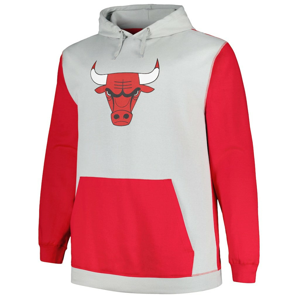 Chicago Bulls Big & Tall Primary Arctic Pullover Hoodie Red/Silver | Fanatics US