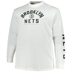 Brooklyn Nets Big & Tall Short Sleeve & Long Sleeve T-Shirt Set Black/White | Fanatics for sale