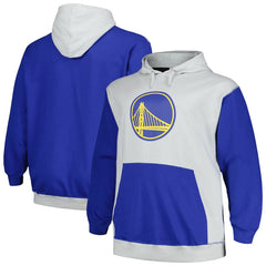 Golden State Warriors Big & Tall Primary Arctic Pullover Hoodie for sale Royal/Silver | Fanatics online