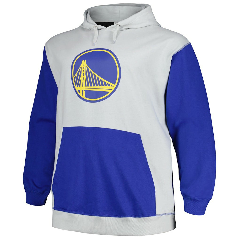 Golden State Warriors Big & Tall Primary Arctic Pullover Hoodie for sale Royal/Silver | Fanatics online