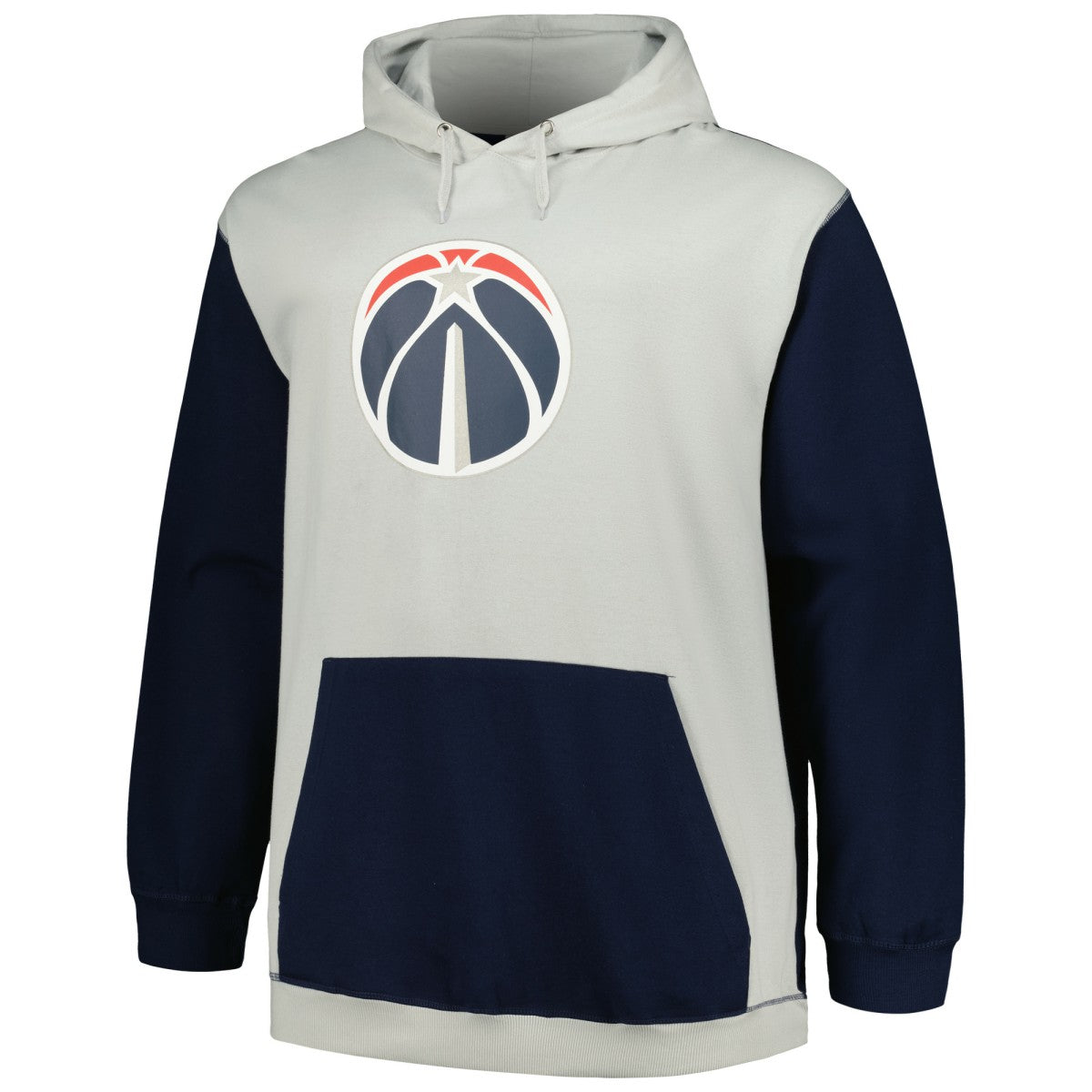 Washington Wizards Big & Tall Primary Arctic Pullover Hoodie Navy/Silver | Fanatics discount