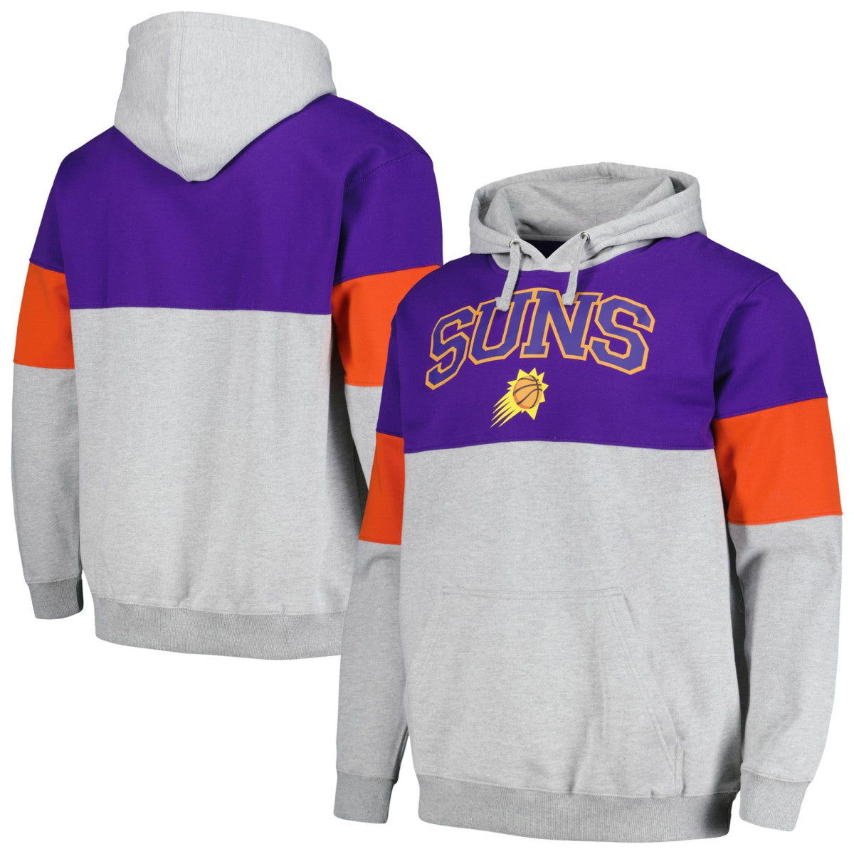 Phoenix Suns Contrast Pieced Pullover Hoodie Purple | Fanatics discount