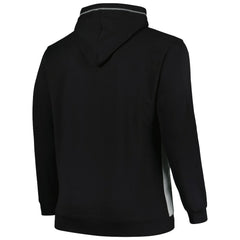 Brooklyn Nets Big & Tall Contrast Pieced Stitched Full-Zip Hoodie Black/Heather Gray | Fanatics online