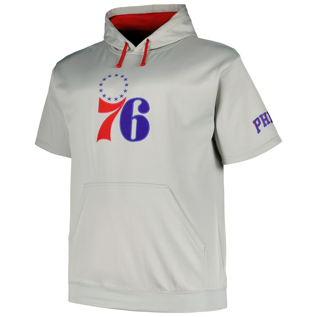 Philadelphia 76ers Big & Tall Logo Pullover Hoodie Silver | Fanatics Lifestyle