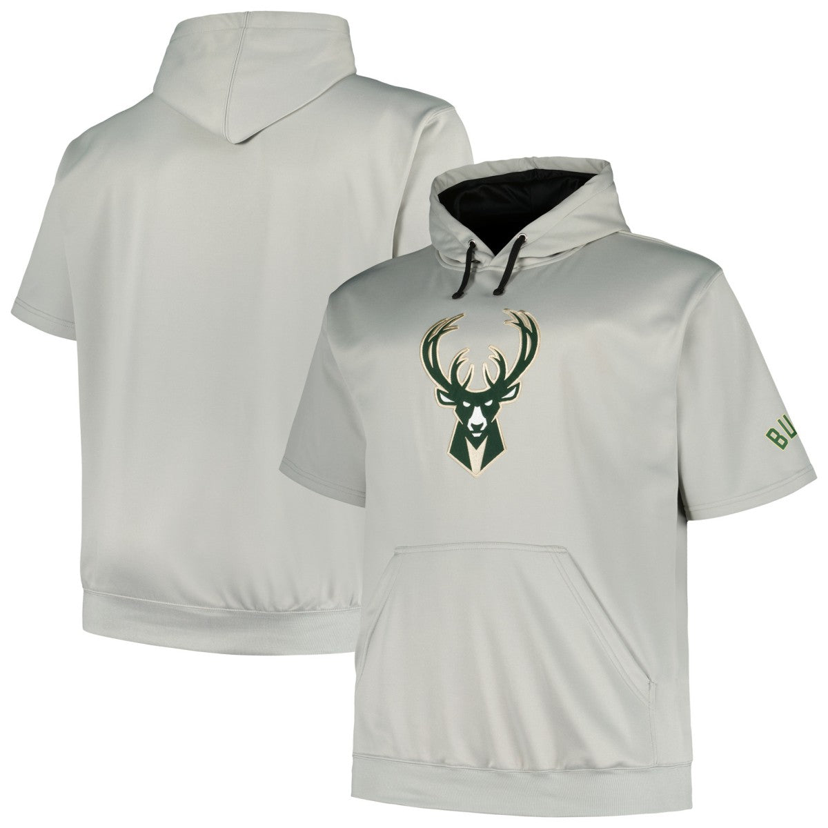 Milwaukee Bucks Big & Tall Logo Pullover Hoodie Silver | Fanatics Lifestyle