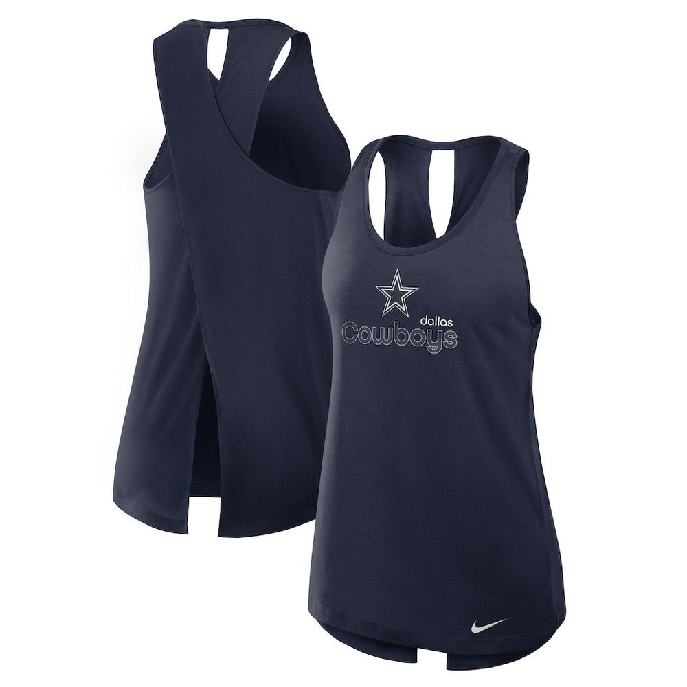 Nike Dallas Cowboys Women's Plus Size Performance Tank Top Navy