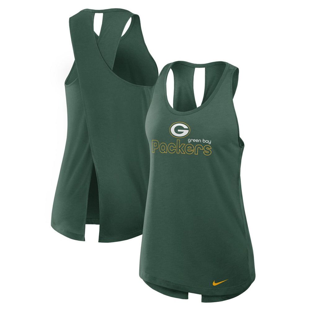 Nike Green Bay Packers Women's Plus Size Performance Tank Top Green