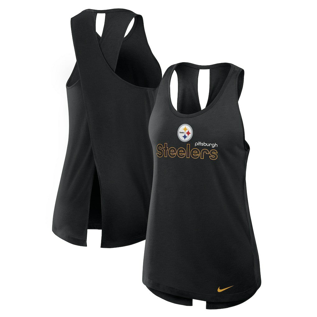 Nike Pittsburgh Steelers Women's Plus Size Performance Tank Top Black