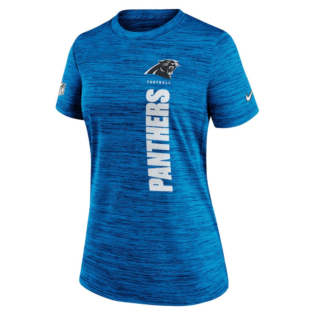 Nike Carolina Panthers Women's Sideline Velocity Dri-FIT T-Shirt Blue
