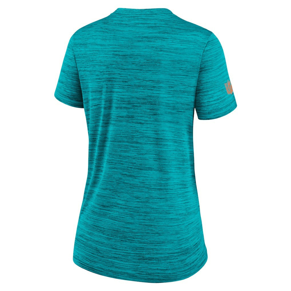 Nike Miami Dolphins Women's Sideline Velocity Dri-FIT T-Shirt Aqua