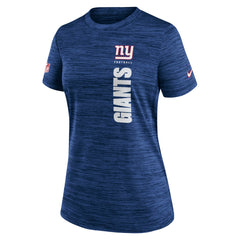 Nike New York Giants Women's Sideline Velocity Dri-FIT T-Shirt Royal