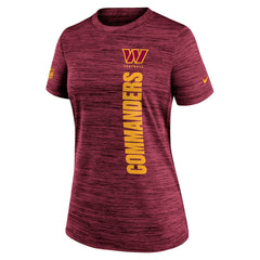 Nike Washington Commanders Women's Sideline Velocity Dri-FIT T-Shirt Burgundy