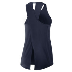 Nike Dallas Cowboys Women's Open-Back Crisscross Dri-FIT Tank Top Navy