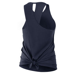 Nike Tennessee Titans Women's Open-Back Crisscross Dri-FIT Tank Top Navy