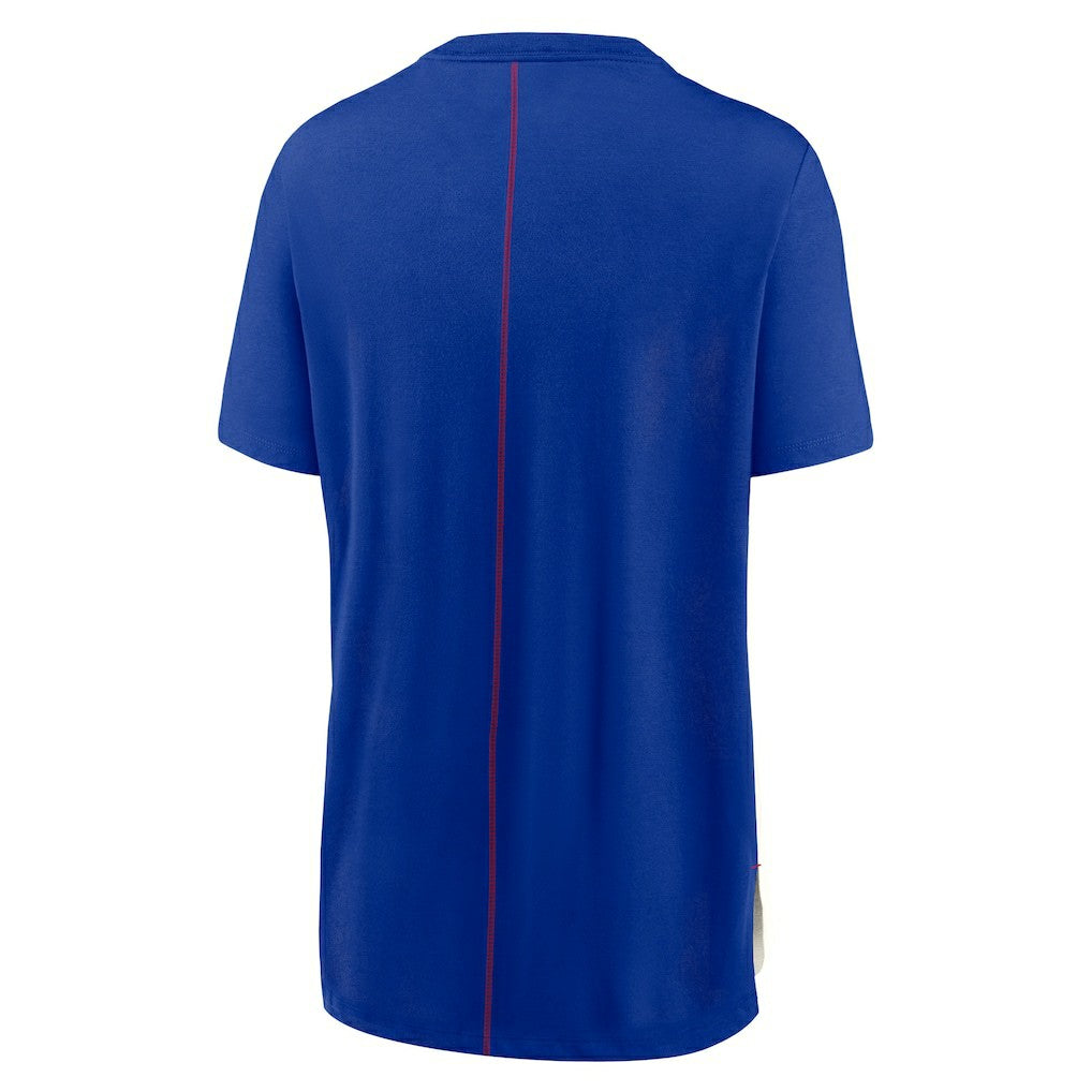 Nike Buffalo Bills Women's Wordmark Tri-Blend T-Shirt Cream/Royal