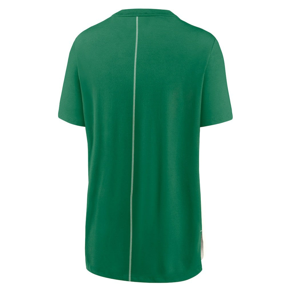 Nike New York Jets Women's Wordmark Tri-Blend T-Shirt Cream/Kelly Green