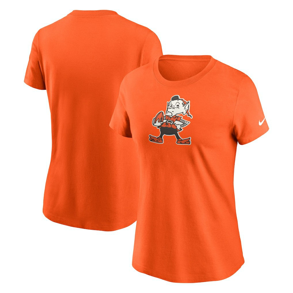 Nike Cleveland Browns Women's Throwback Primary Logo T-Shirt Orange