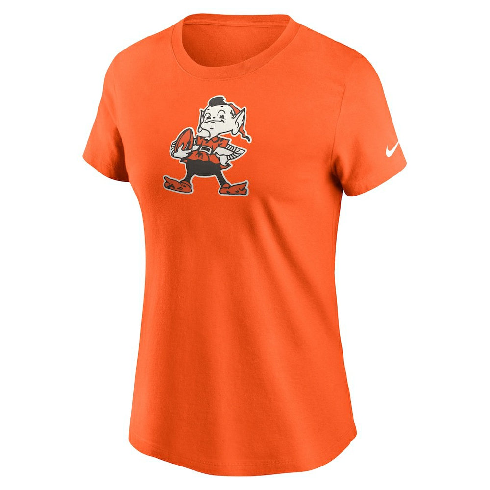Nike Cleveland Browns Women's Throwback Primary Logo T-Shirt Orange