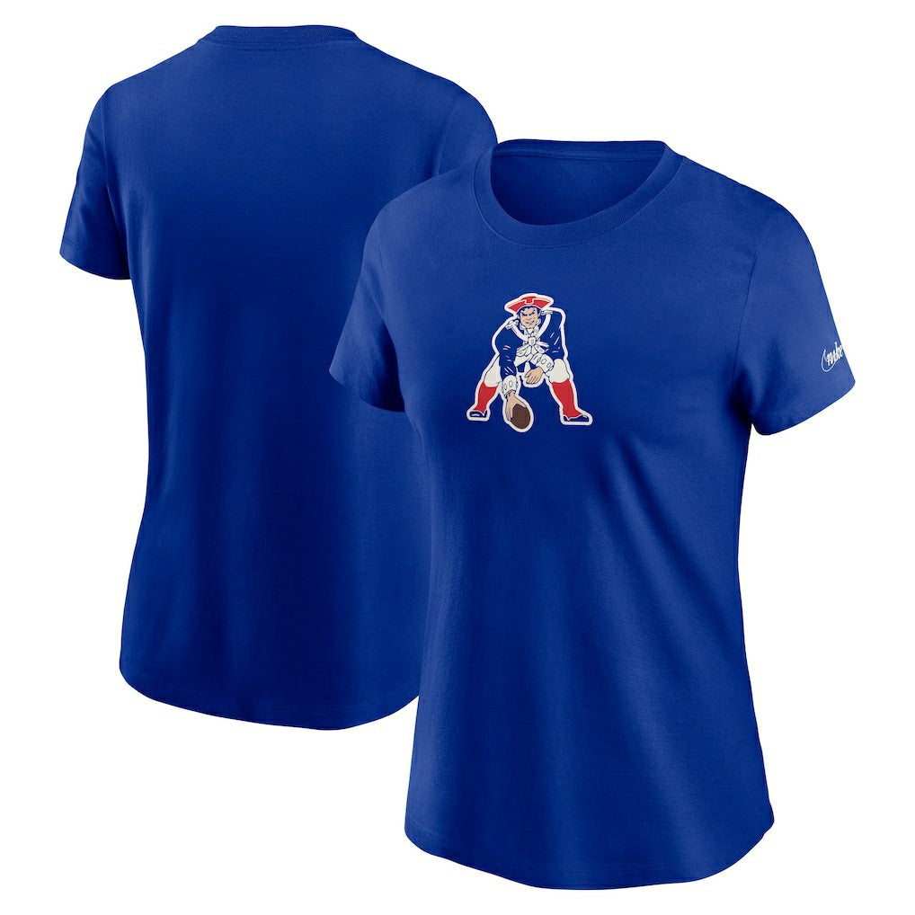 Nike New England Patriots Women's Throwback Primary Logo T-Shirt Royal