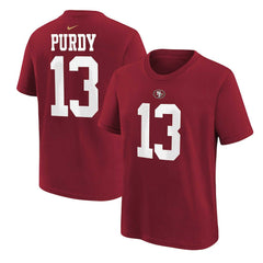 Nike Brock Purdy San Francisco 49ers Preschool Player Name & Number T-Shirt Scarlet