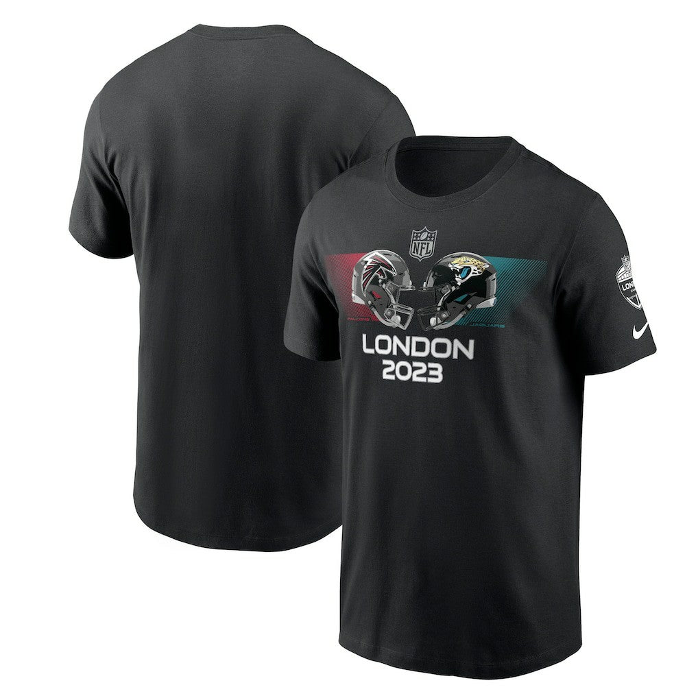 Nike Atlanta Falcons vs. Jacksonville Jaguars 2023 London Game Essential T-Shirt Black