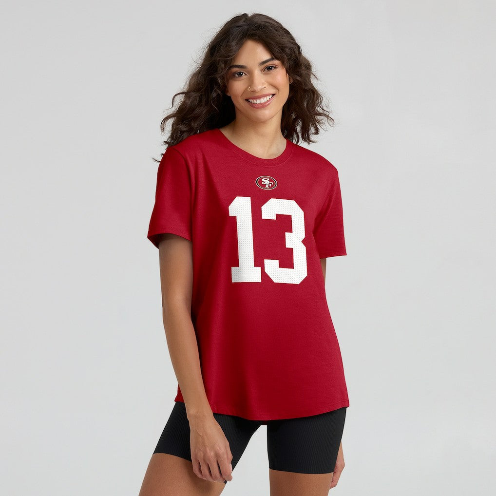 Nike Brock Purdy San Francisco 49ers Women's Player Name & Number T-Shirt Scarlet