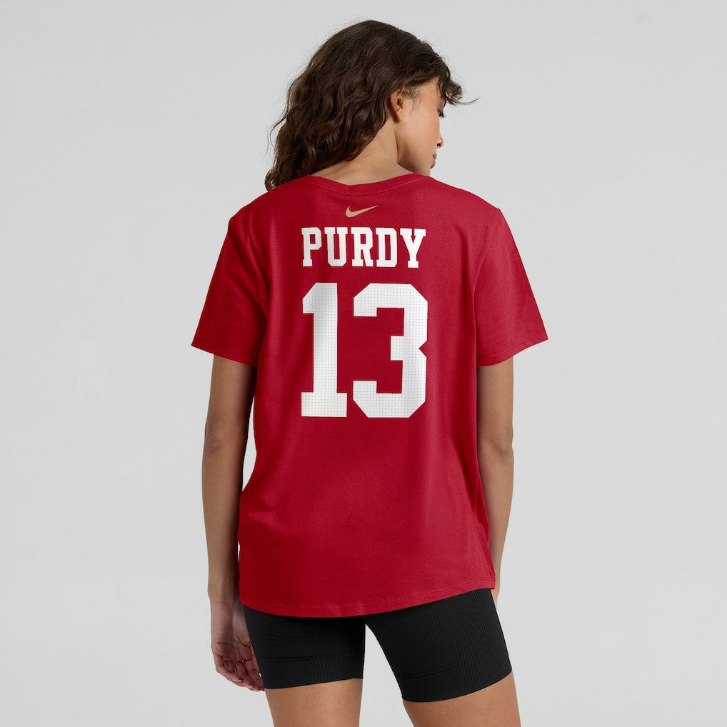 Nike Brock Purdy San Francisco 49ers Women's Player Name & Number T-Shirt Scarlet