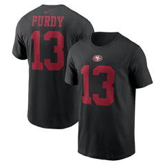 Nike Brock Purdy San Francisco 49ers Player Name & Number T-Shirt Black