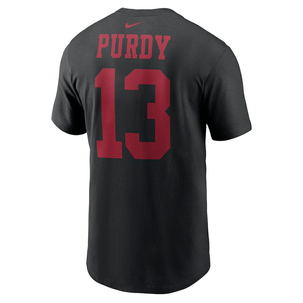 Nike Brock Purdy San Francisco 49ers Player Name & Number T-Shirt Black