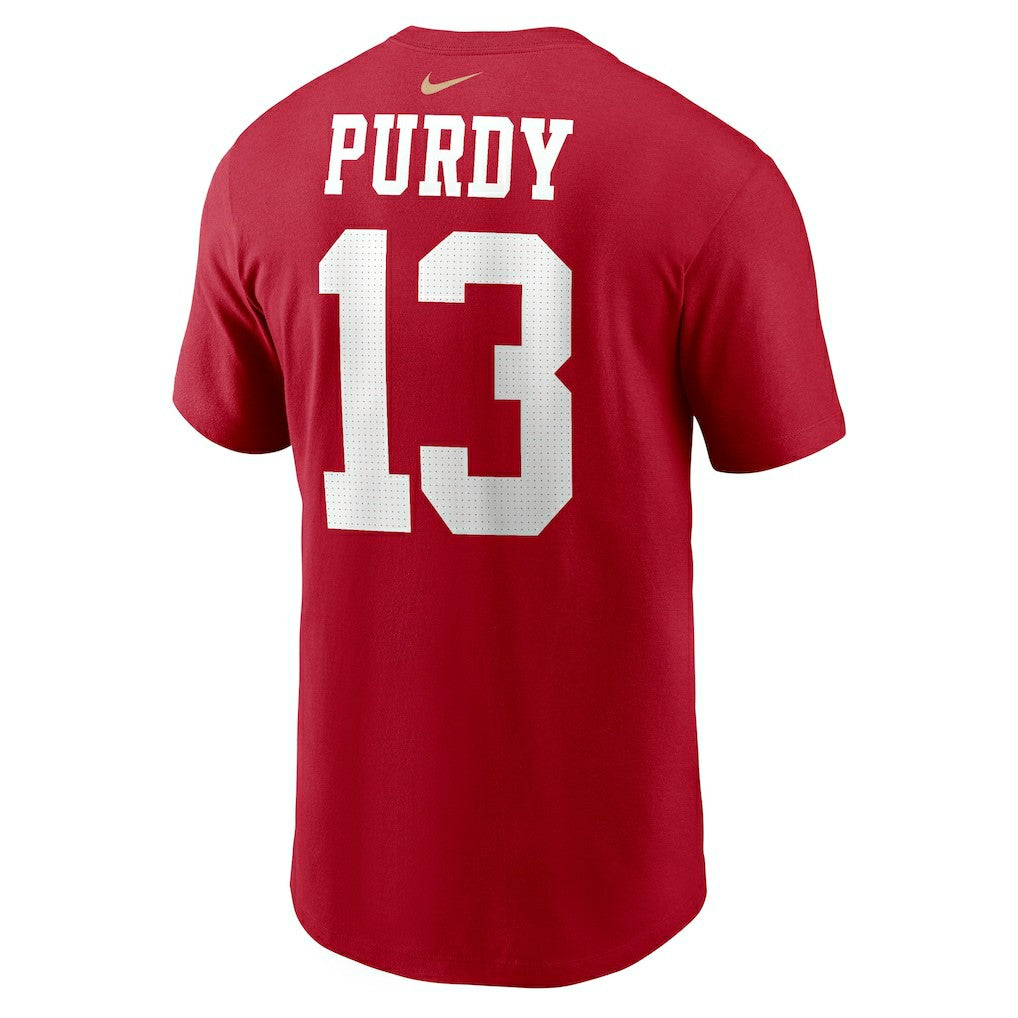 Nike Brock Purdy San Francisco 49ers Player Name & Number T-Shirt Scarlet
