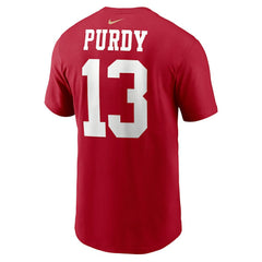 Nike Brock Purdy San Francisco 49ers Player Name & Number T-Shirt Scarlet