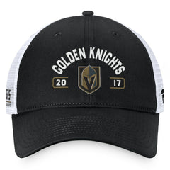 Vegas Golden Knights Fanatics Free Kick Trucker Adjustable Hat - Black/White - NHL 200542913
