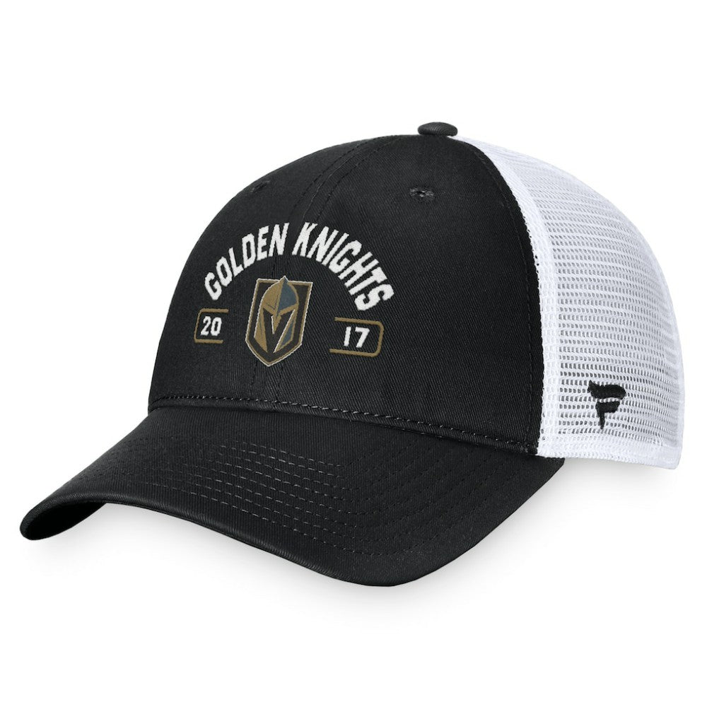 Vegas Golden Knights Fanatics Free Kick Trucker Adjustable Hat - Black/White - NHL 200542913