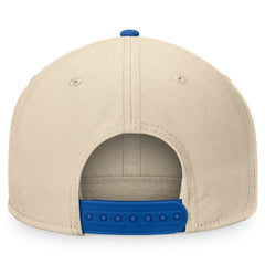 New York Islanders Fanatics Goalaso Snapback Hat - Cream/Royal - NHL 200542916