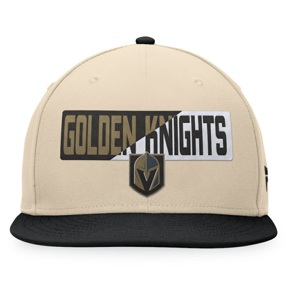Vegas Golden Knights Fanatics Goalaso Snapback Hat - Cream/Black - NHL 200542925
