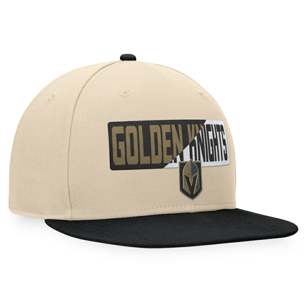 Vegas Golden Knights Fanatics Goalaso Snapback Hat - Cream/Black - NHL 200542925