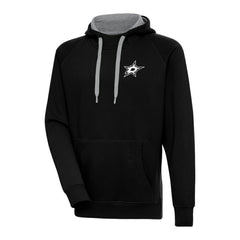 Dallas Stars Antigua Metallic Logo Victory Pullover Hoodie - Black - NHL 200544177