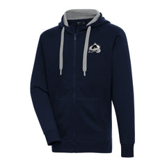 Colorado Avalanche Antigua Metallic Logo Victory Full-Zip Hoodie - Navy - NHL 200544453
